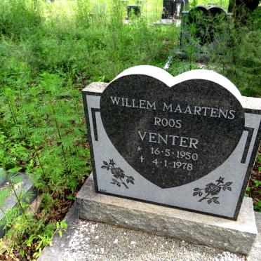 VENTER Willem Maartens Roos 1950-1978