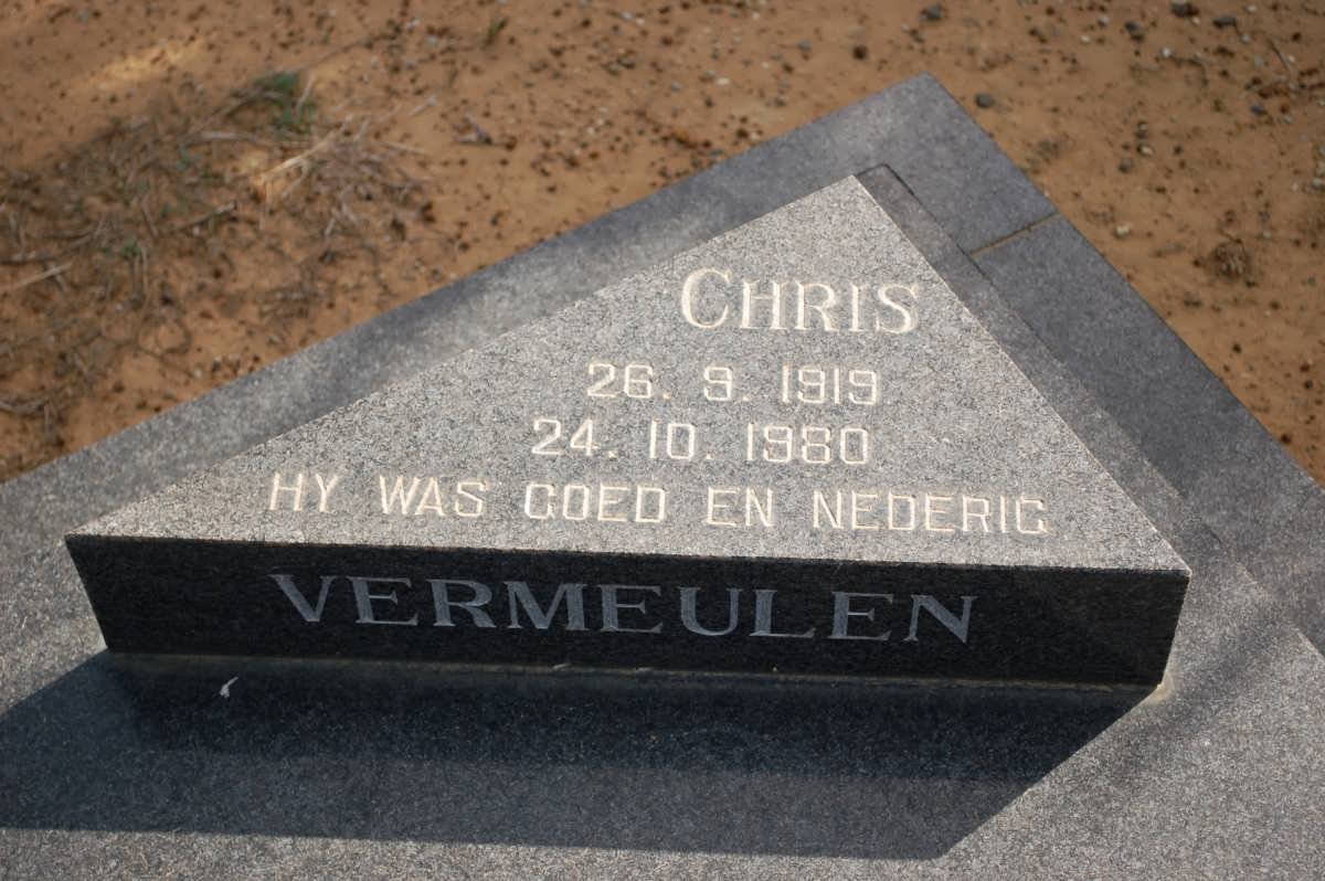 VERMEULEN Chris 1919-1980