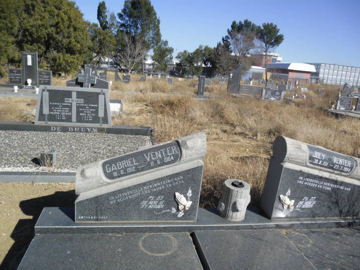 VENTER Gabriël 1912-1984 &amp; Joey 1911-1994