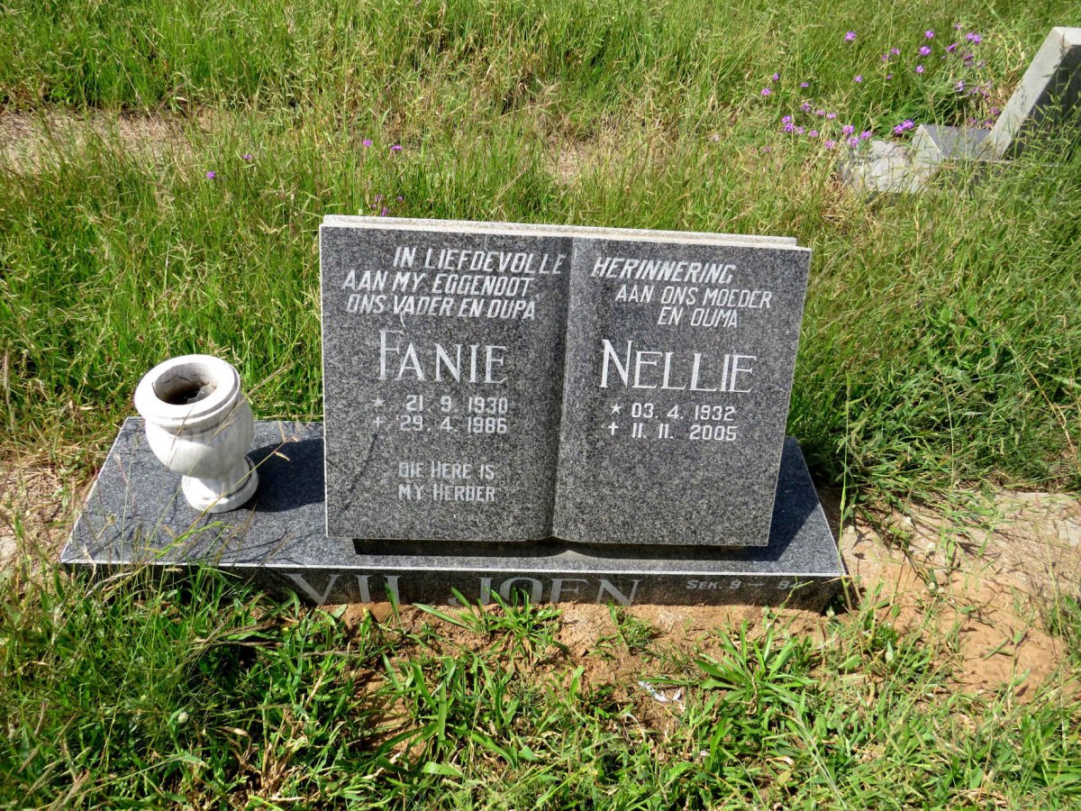 VILJOEN Fanie 1930-1986 & Nellie 1932-2005