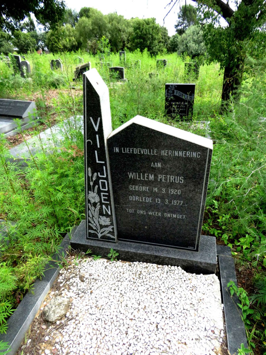 VILJOEN Willem Petrus 1920-1977