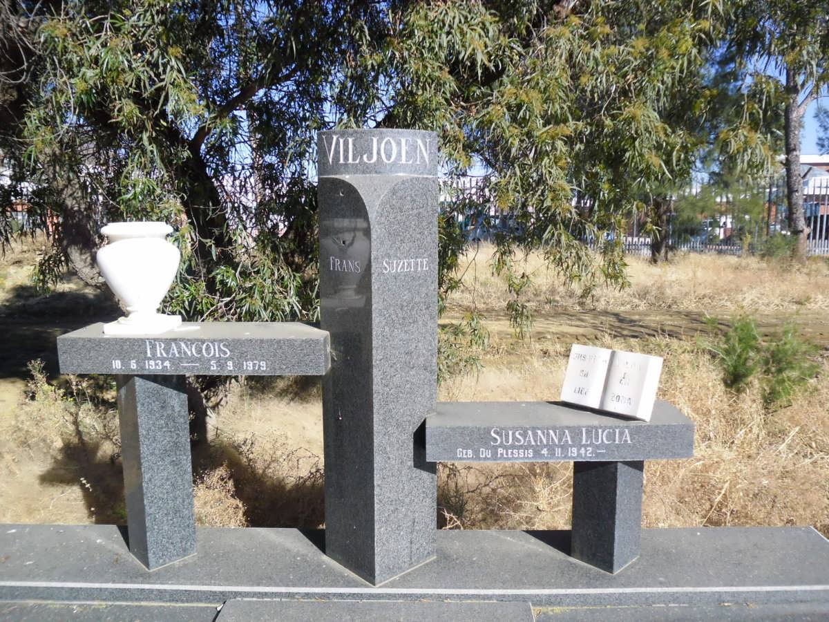 VILJOEN Francois 1934-1979 &amp; Susanna Lucia DU PLESSIS 1942-