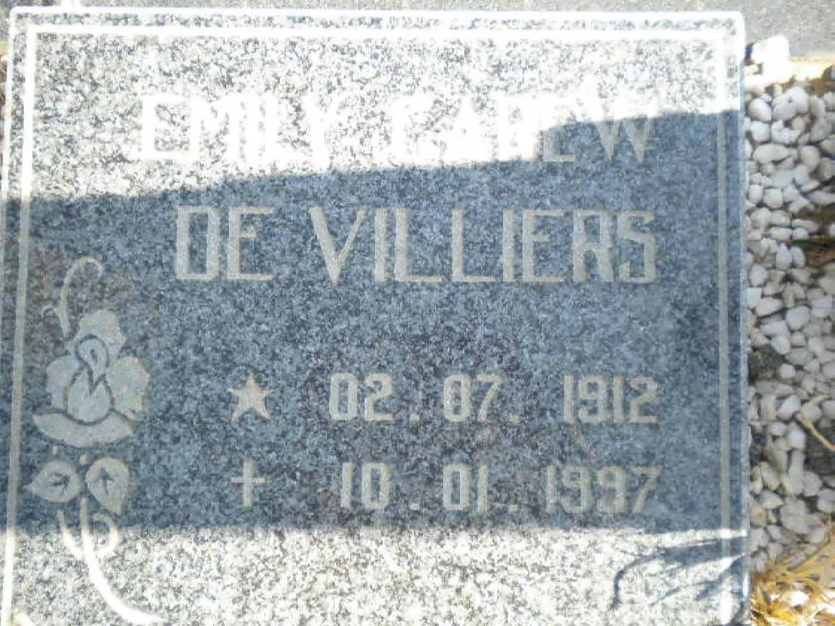 VILLIERS Emily ?., de 1912-1997