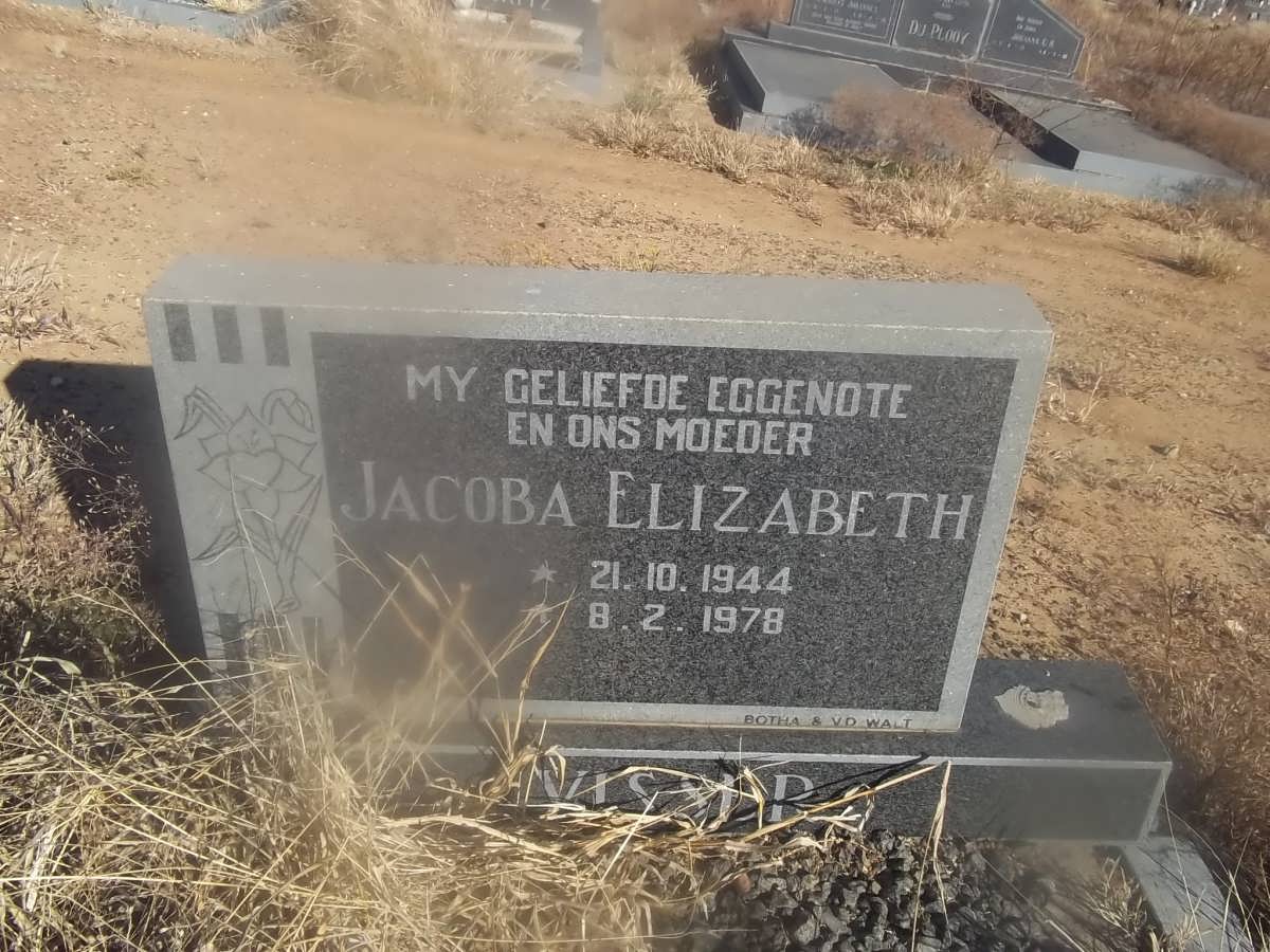 VISSER Jacoba Elizabeth 1944-1978