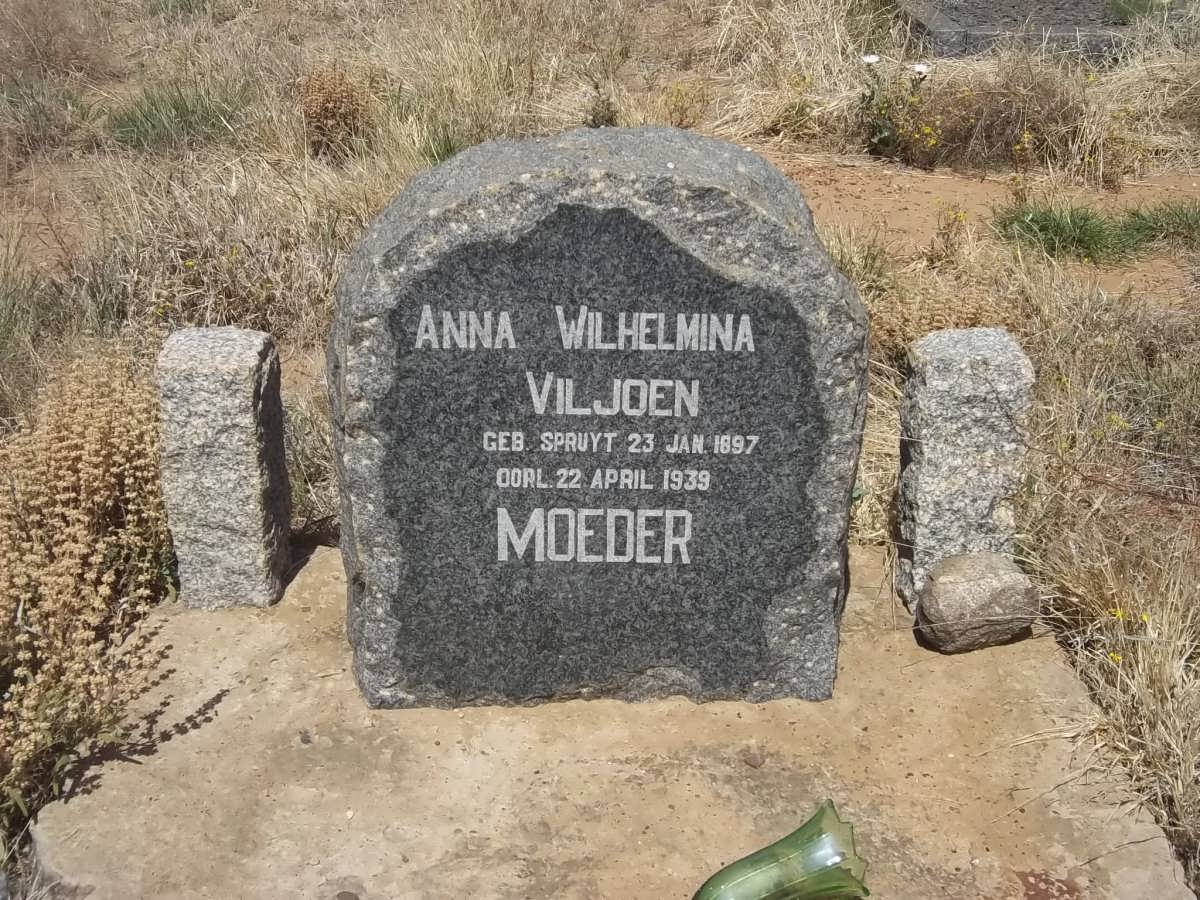 VILJOEN Anna Wilhelmina nee SPRUYT 1897-1939
