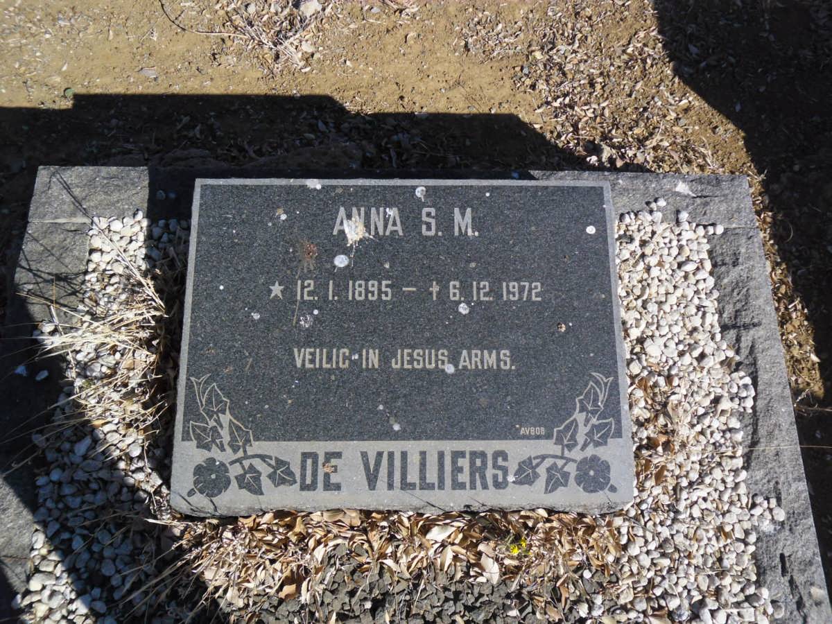 VILLIERS Anna S.M., de 1895-1972