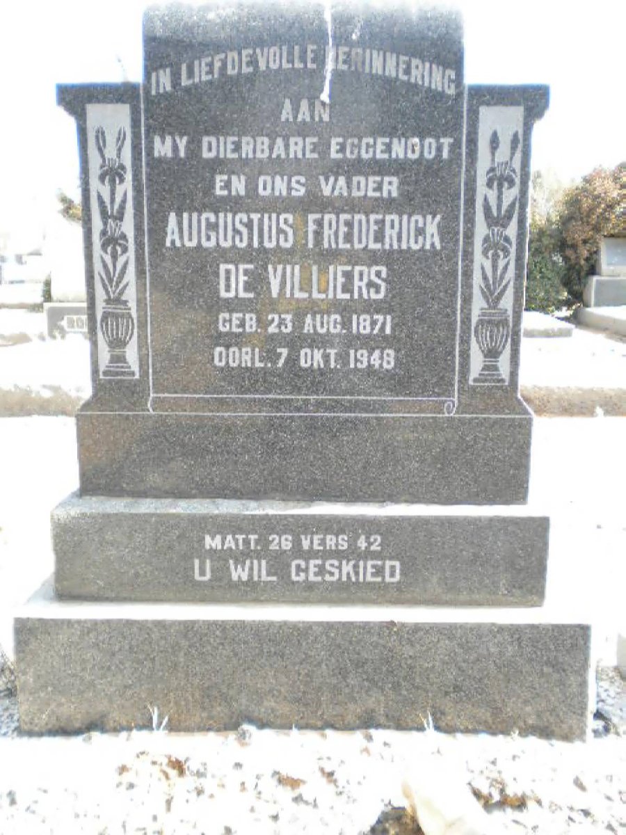 VILLIERS Augustus Frederick, de 1871-1948