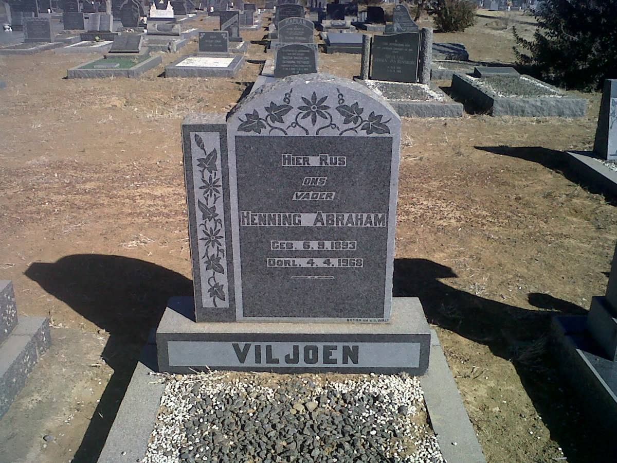 VILJOEN Henning Abraham 1893-1968