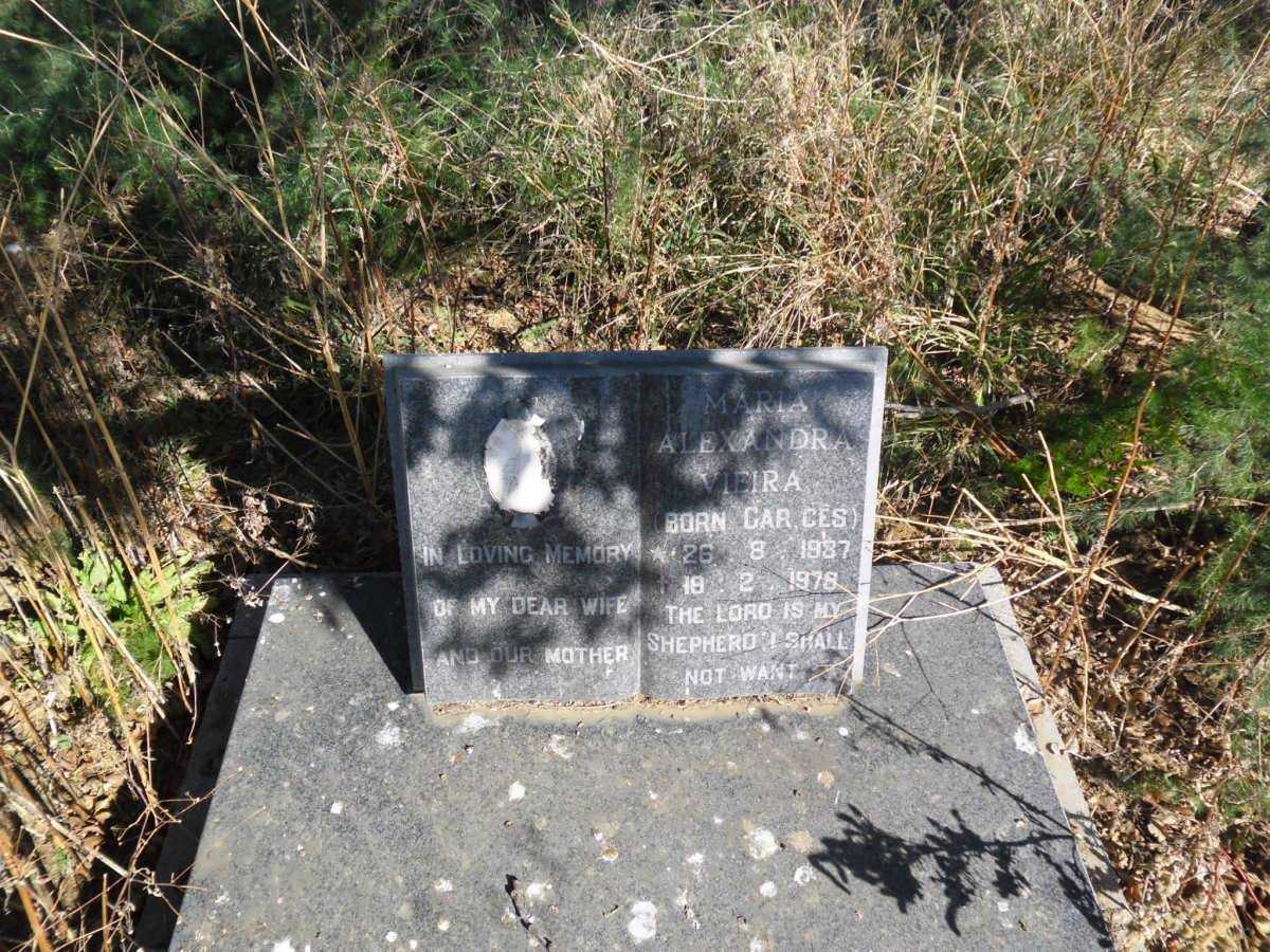 VIEIRA Maria Alexandra nee CAR CES 1887-1978