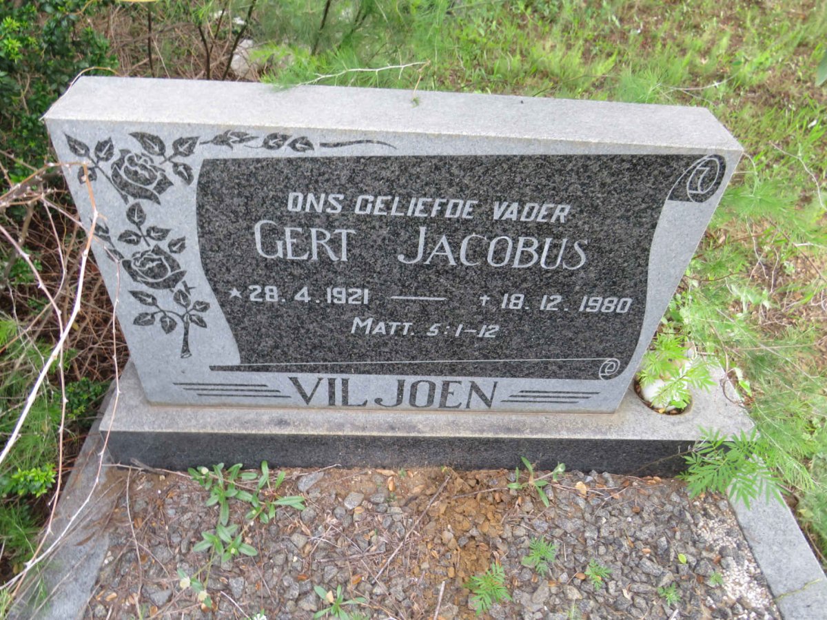 VILJOEN Gert Jacobus 1921-1980