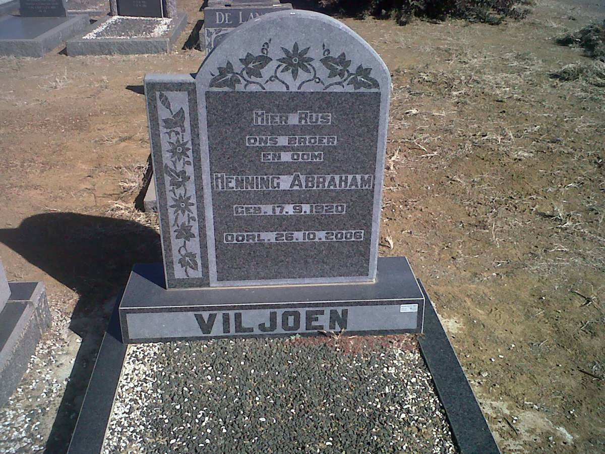 VILJOEN Henning Abraham 1920-2006