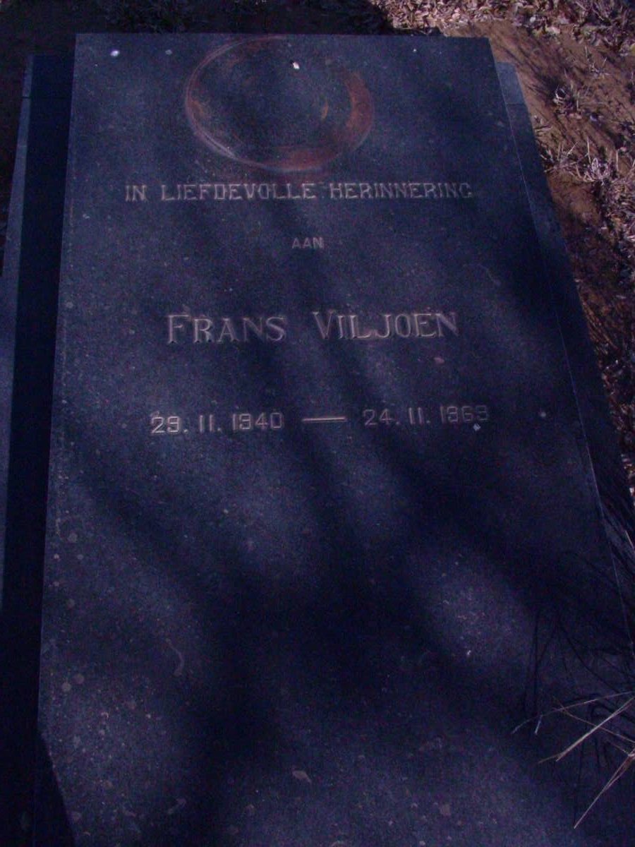 VILJOEN Frans 1940-1963