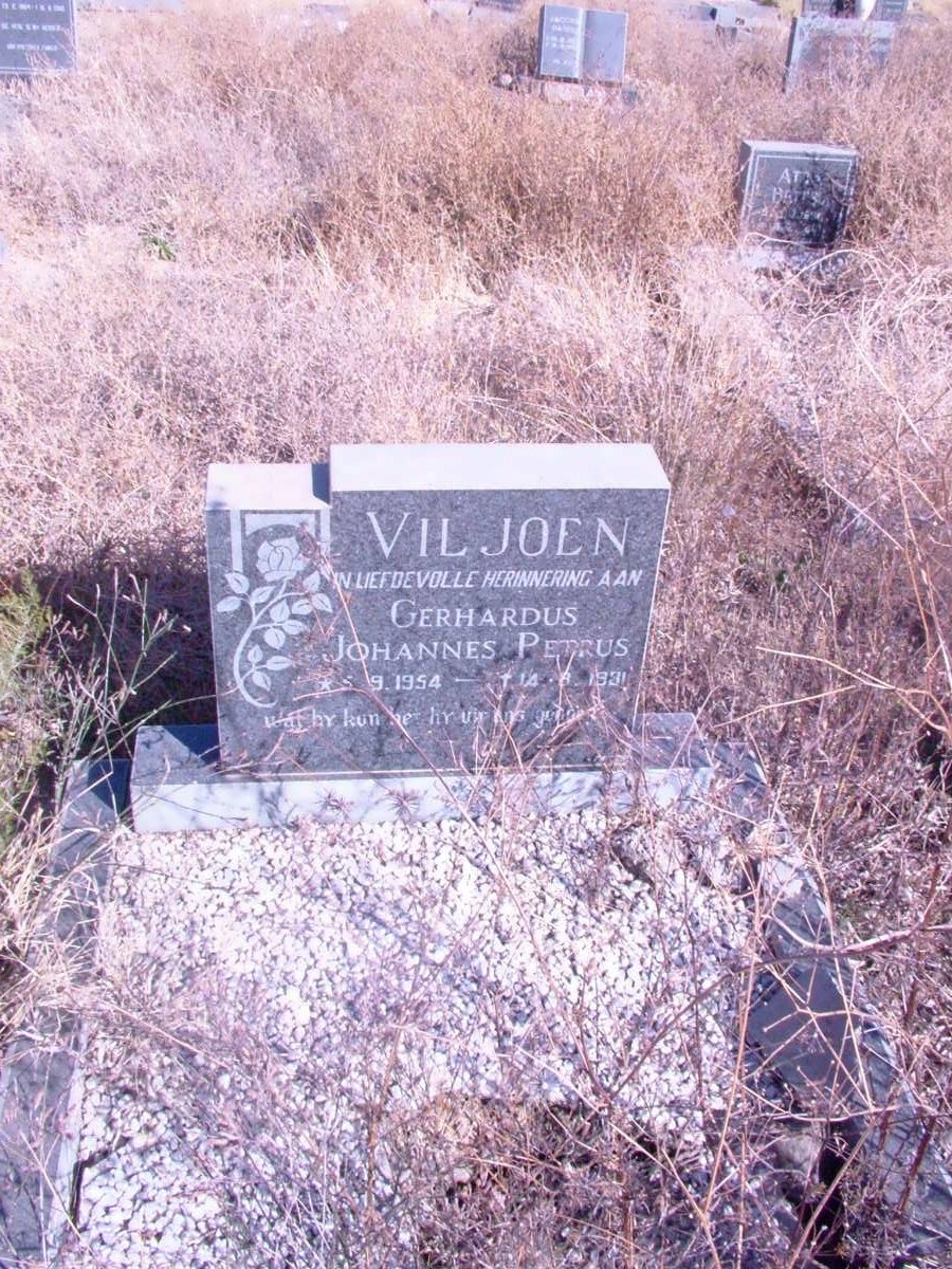VILJOEN Gerhardus Johannes Petrus 1954-1981