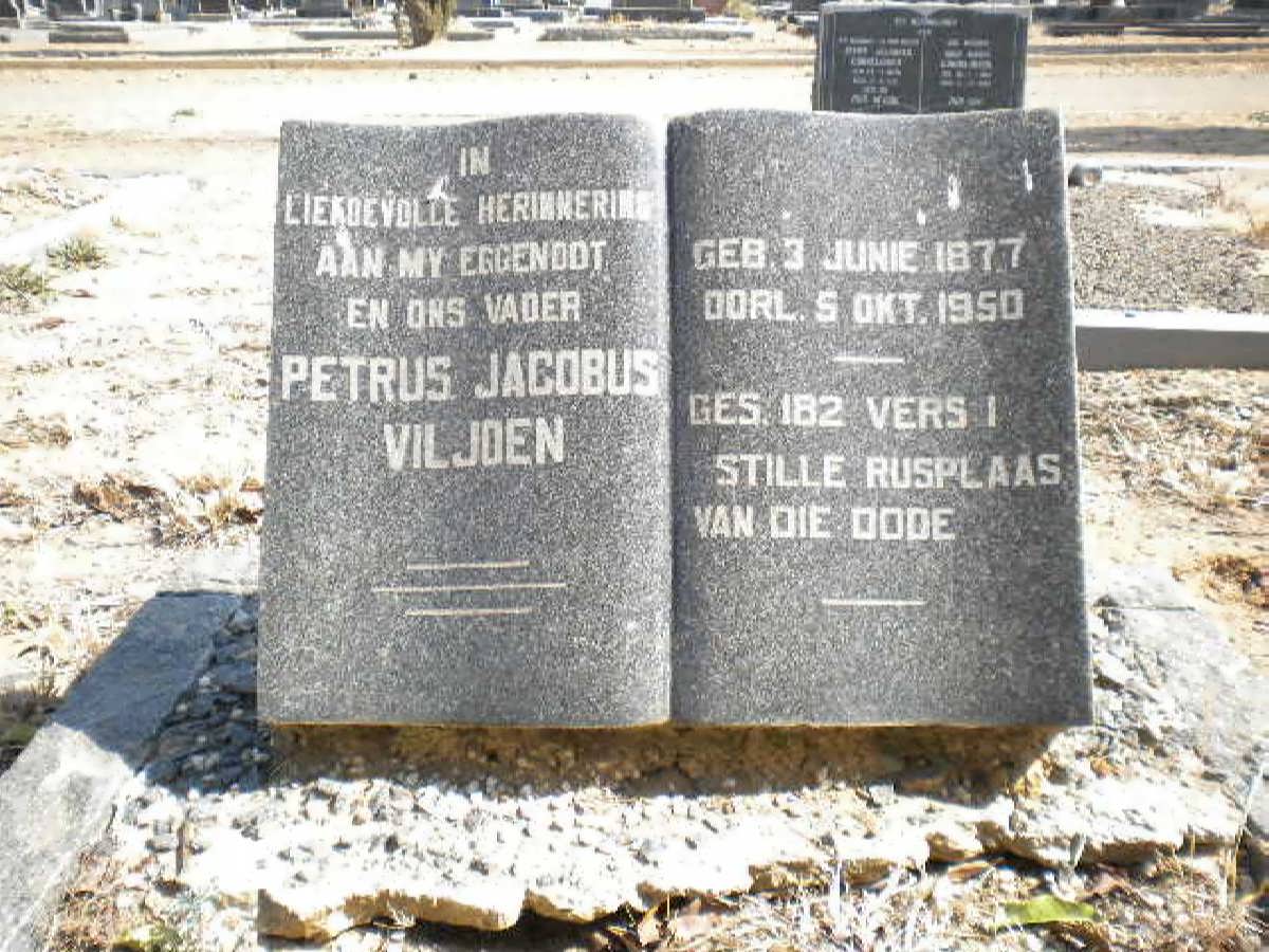 VILJOEN Petrus Jacobus 1877-1950