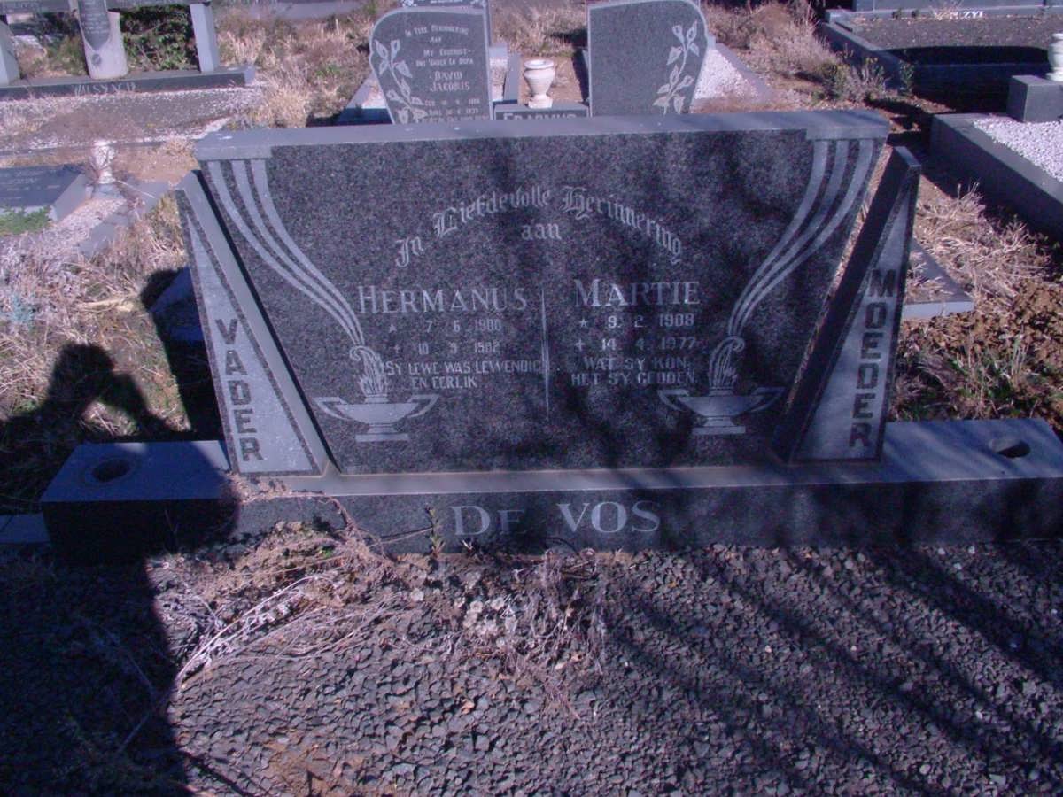VOS Hermanus, de 1900-1982 &amp; Martie 1908-1977