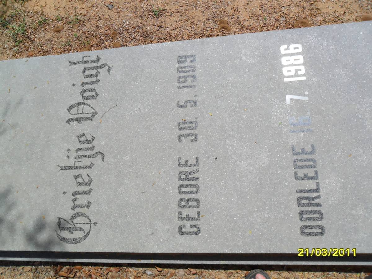 VOIGT Grietjie 1909-1986