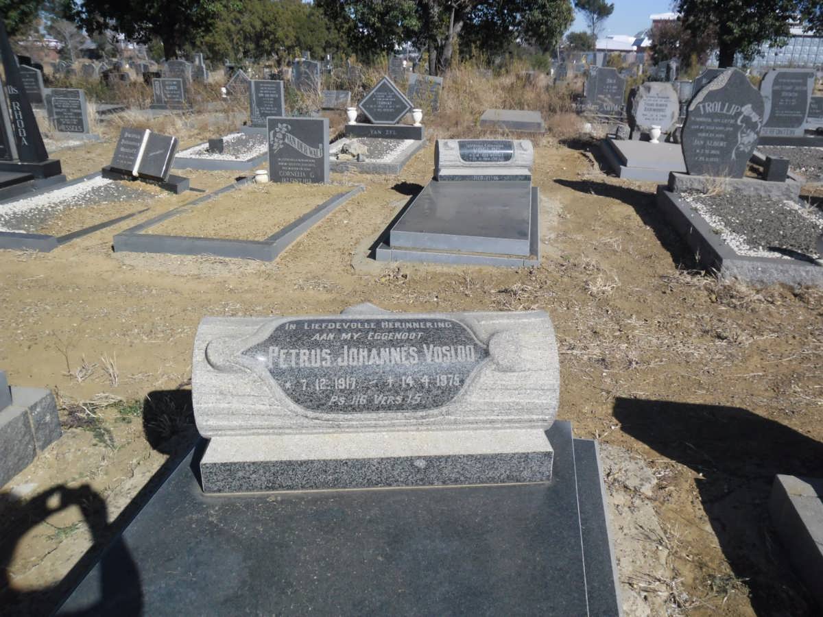 VOSLOO Petrus Johannes 1917-1975