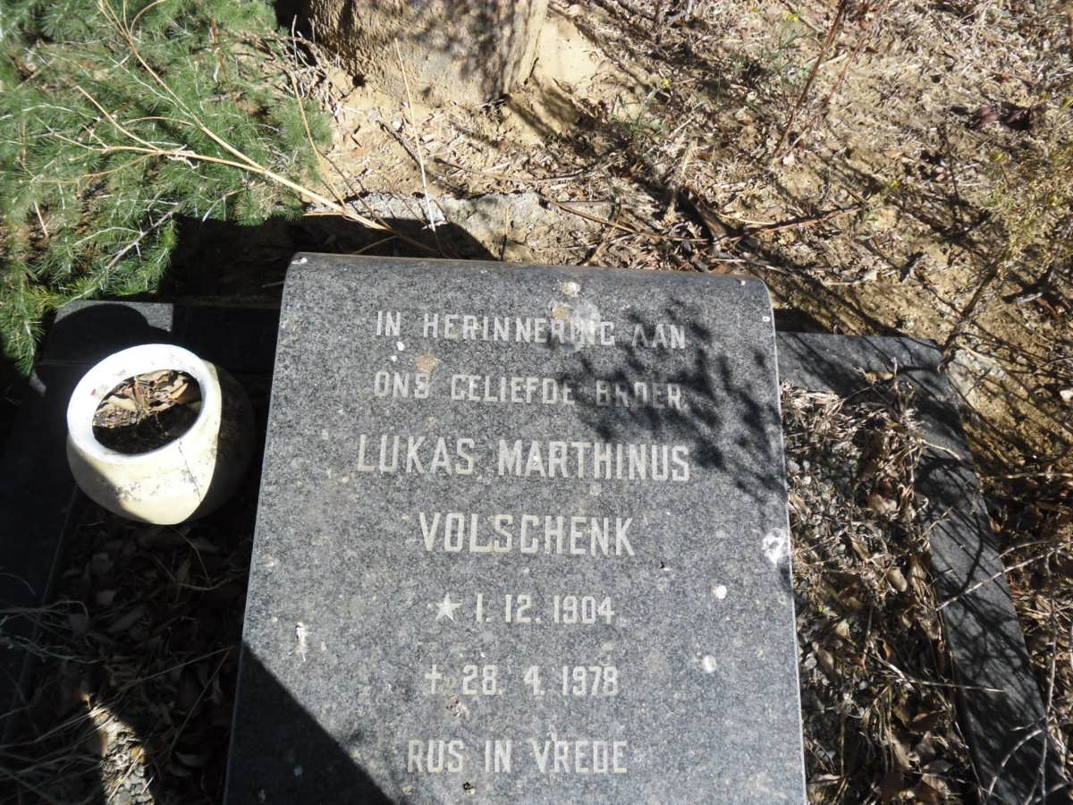 VOLSCHENK Lukas Marthinus 1904-1978
