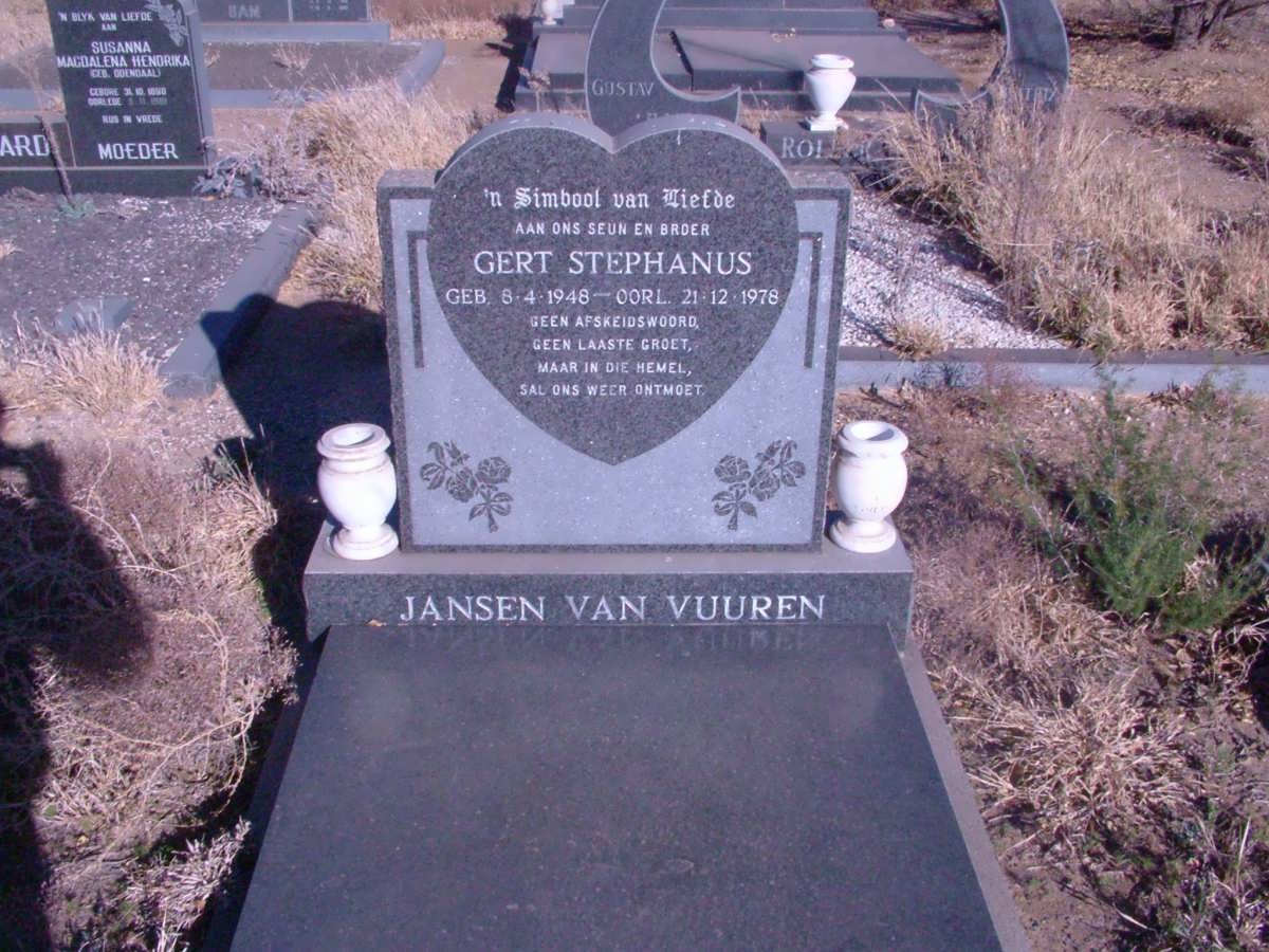 VUUREN Gert Stephanus, Jansen van 1948-1978