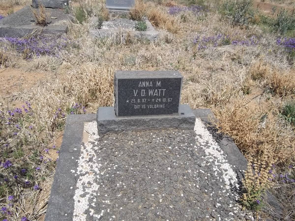 WATT Anna M., v.d. 1997-1967