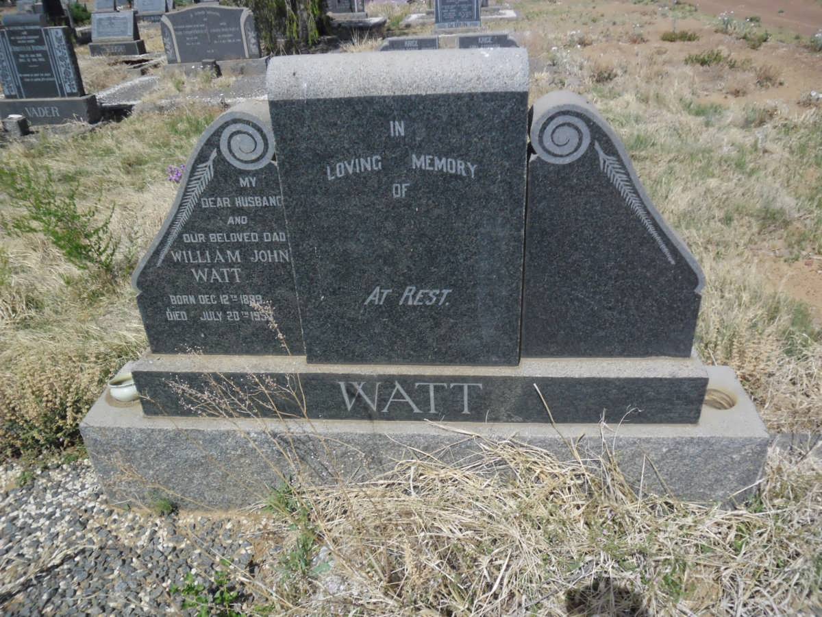 WATT William John 1899-195?