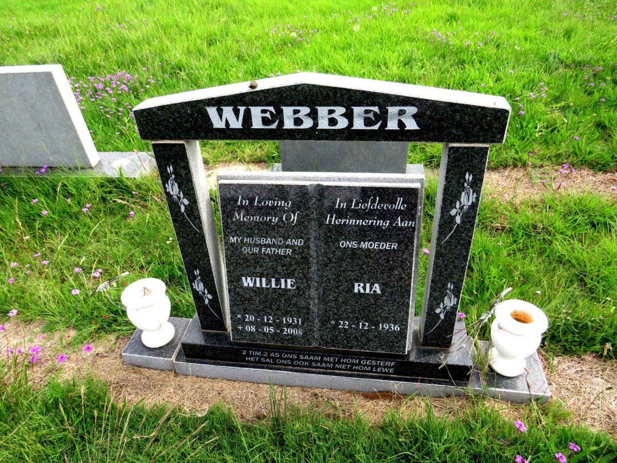 WEBBER Willie 1931-2008 & Ria 1936-