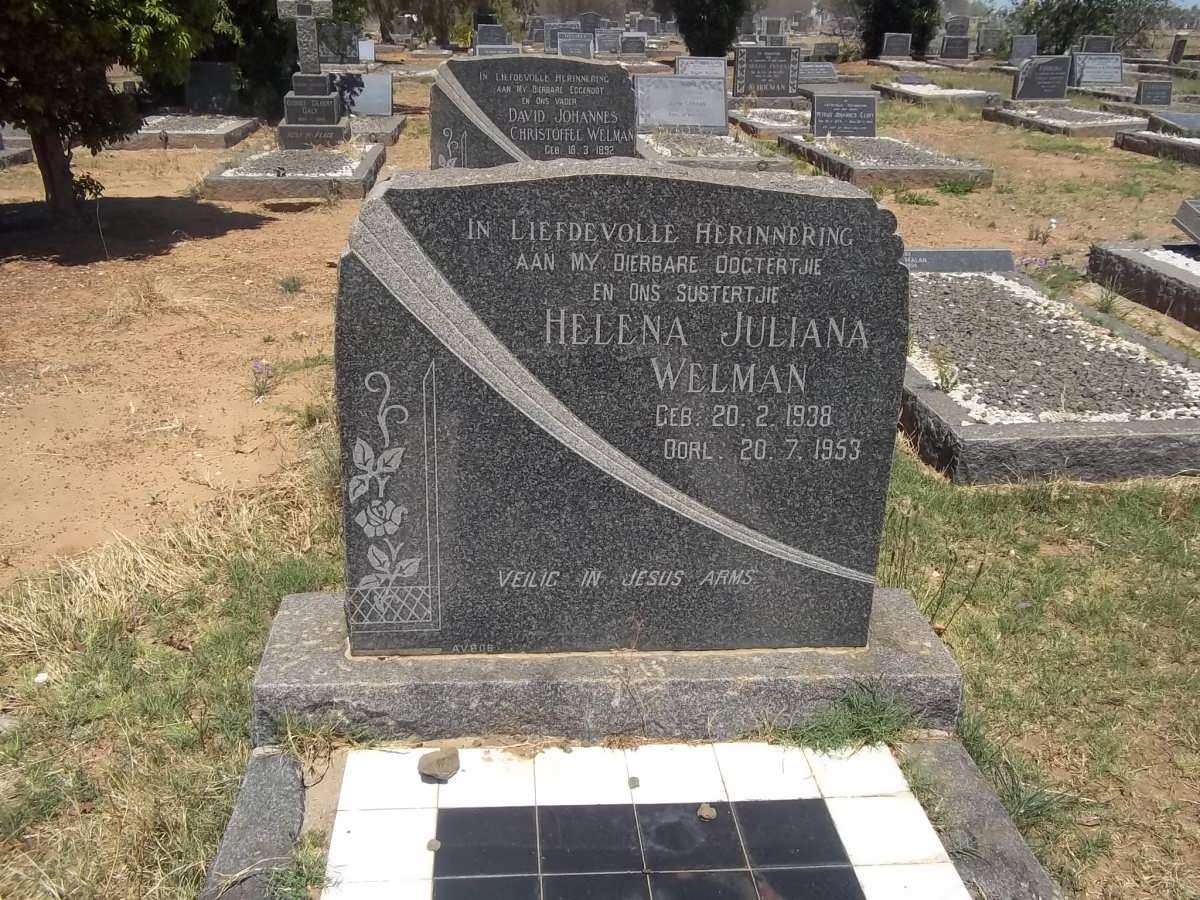 WELMAN Helena Juliana 1938-1953