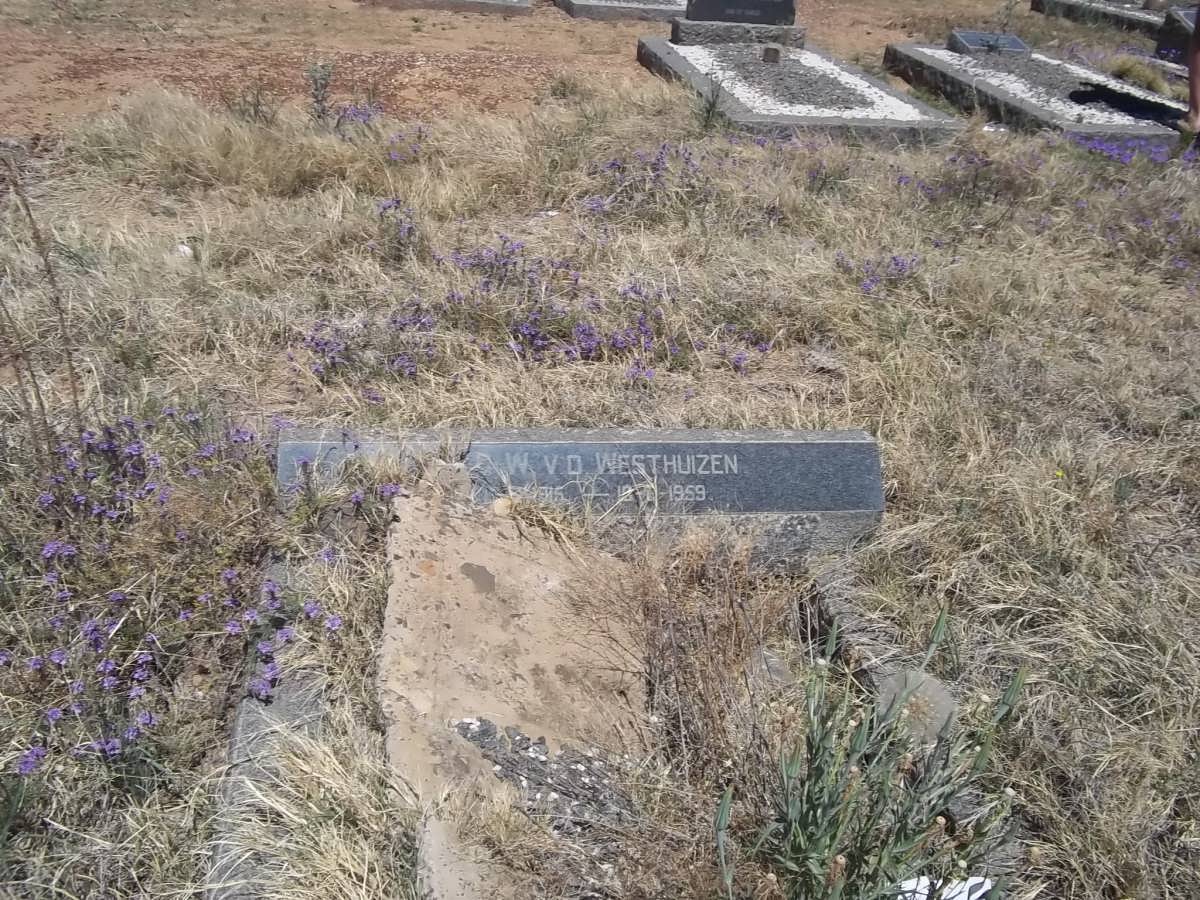 WESTHUIZEN D.W., v.d. 1915-1959