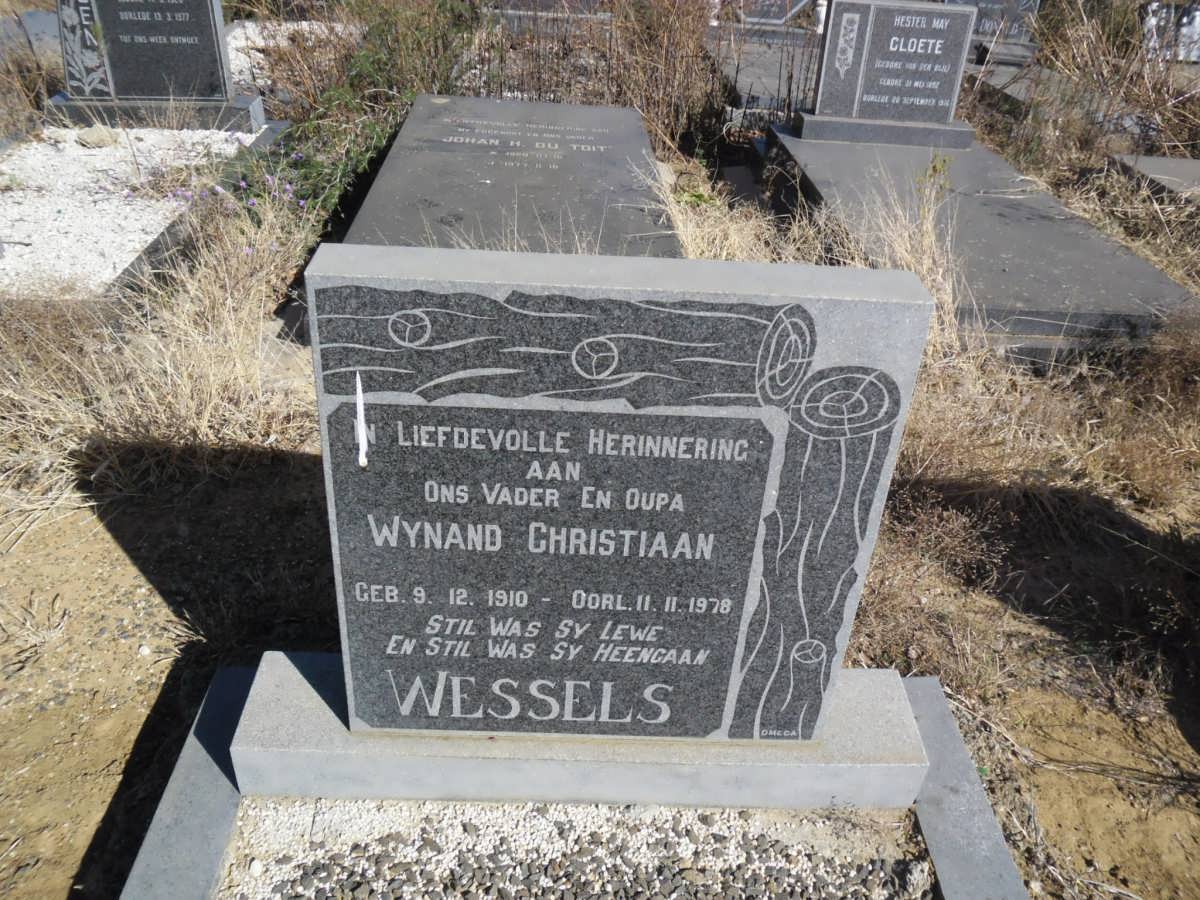 WESSELS Wynand Christiaan 1910-1978