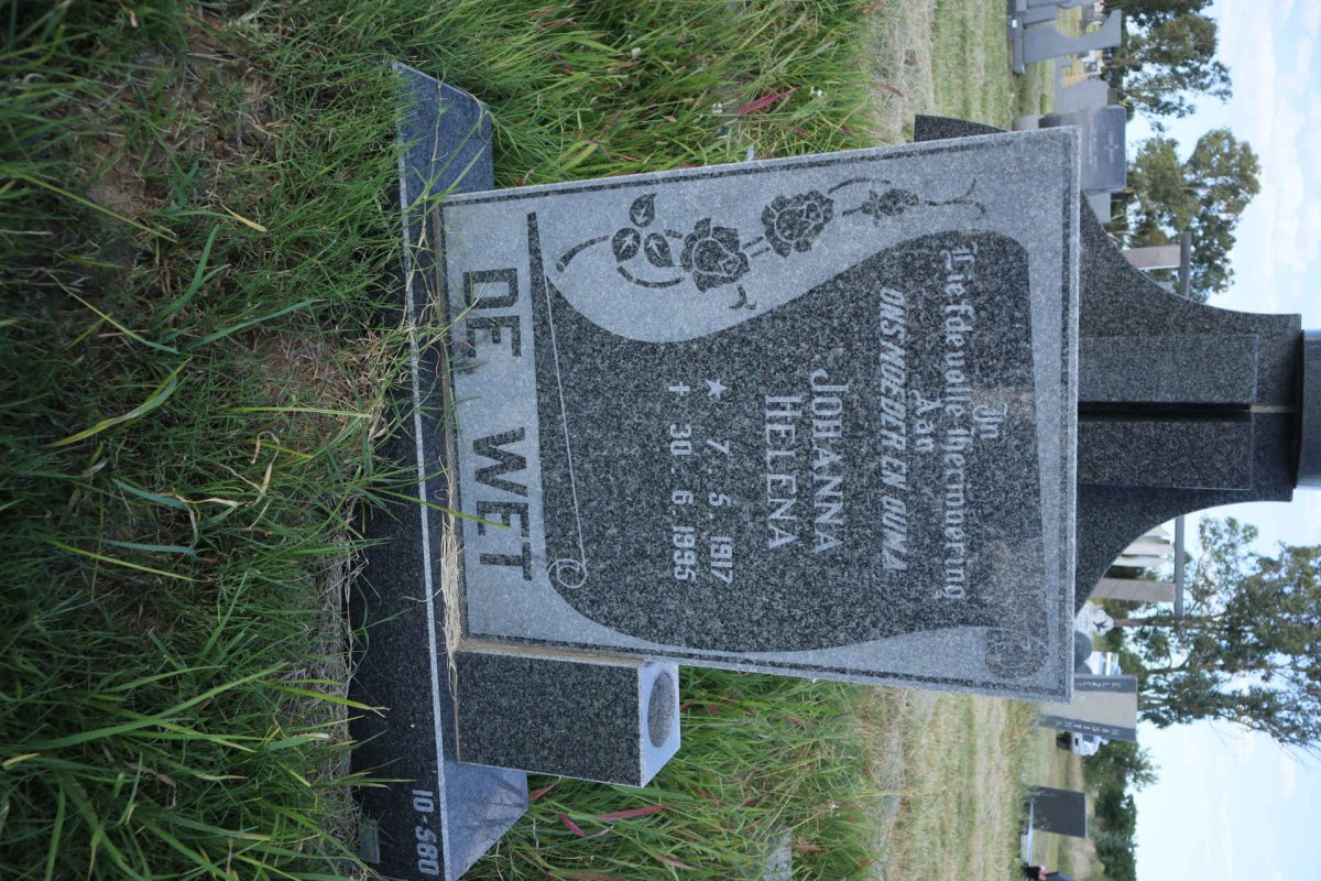 WET Johanna Helena, de 1917-1995