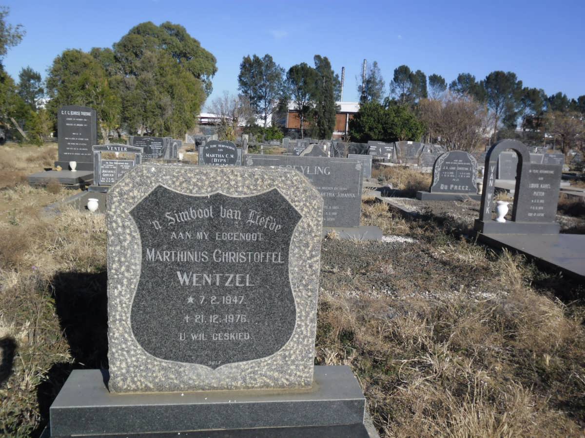 WENTZEL Marthinus Christoffel 1947-1976