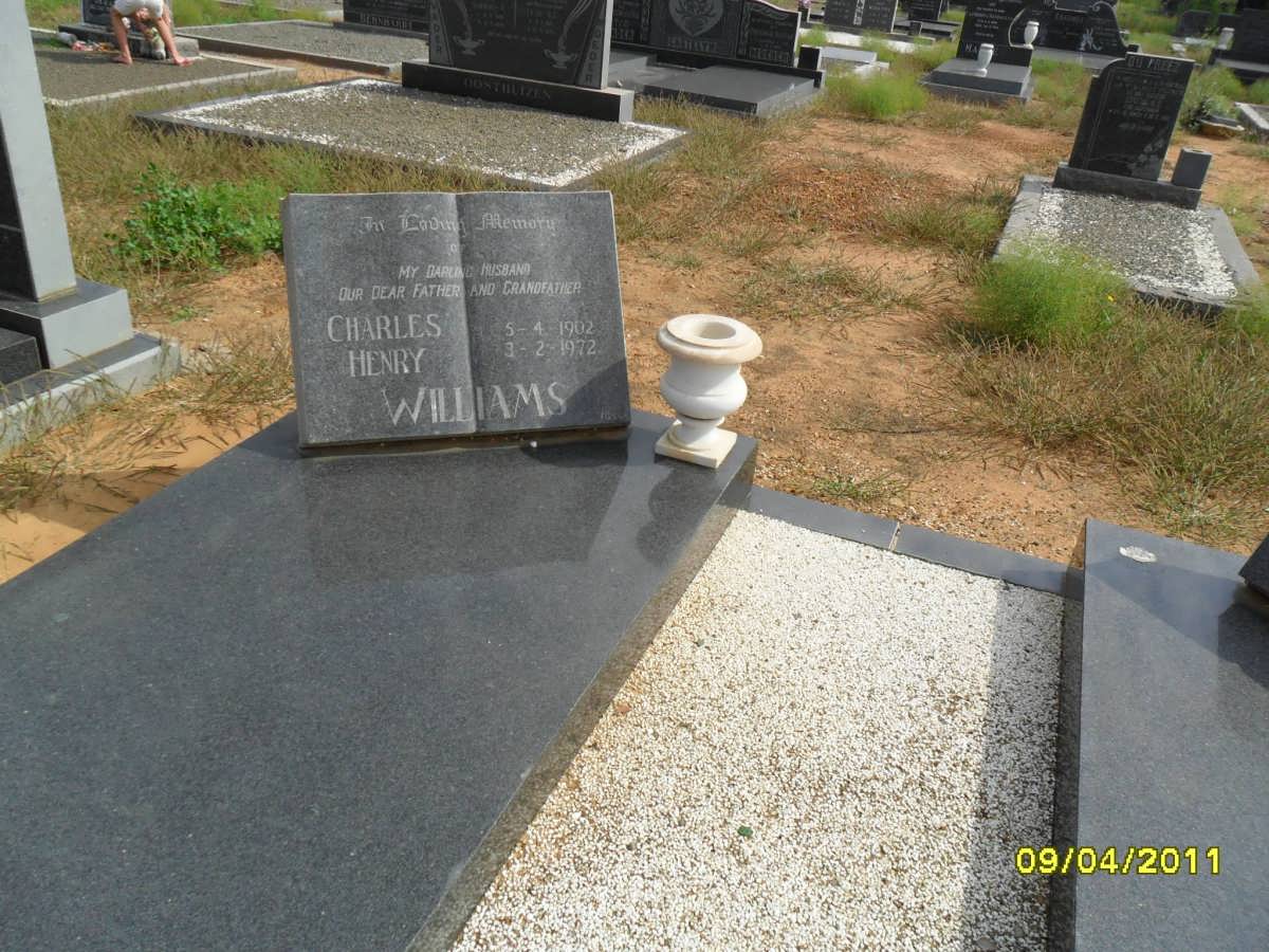 WILLIAMS Charles Henry 1902-1972