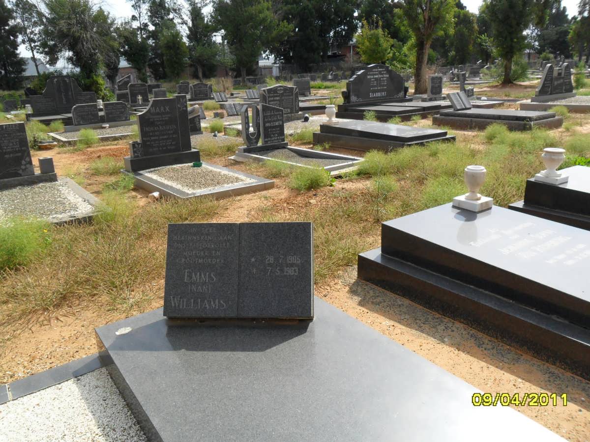 WILLIAMS Emms 1905-1983