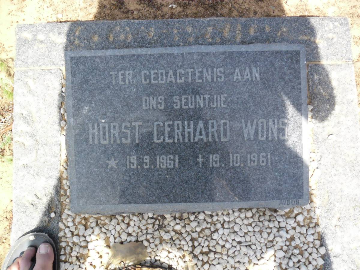 WONS Horst Gerhard 1961-1961
