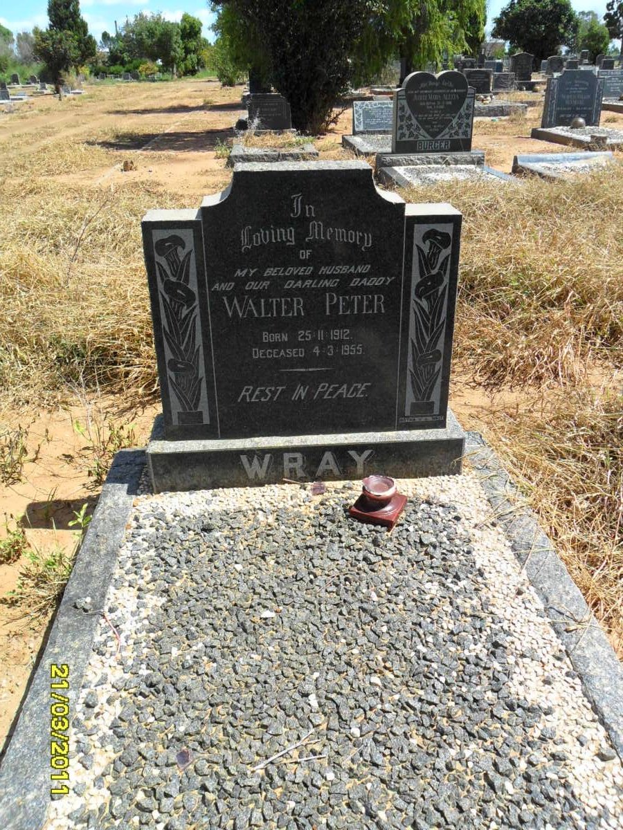 WRAY Walter Peter 1912-1955