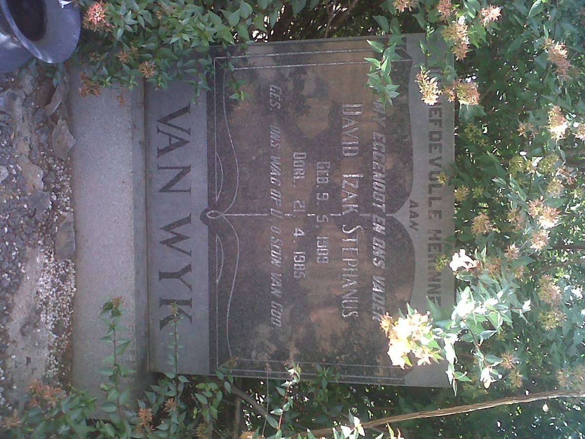 WYK David Izak Stephanus, van 1909-1985