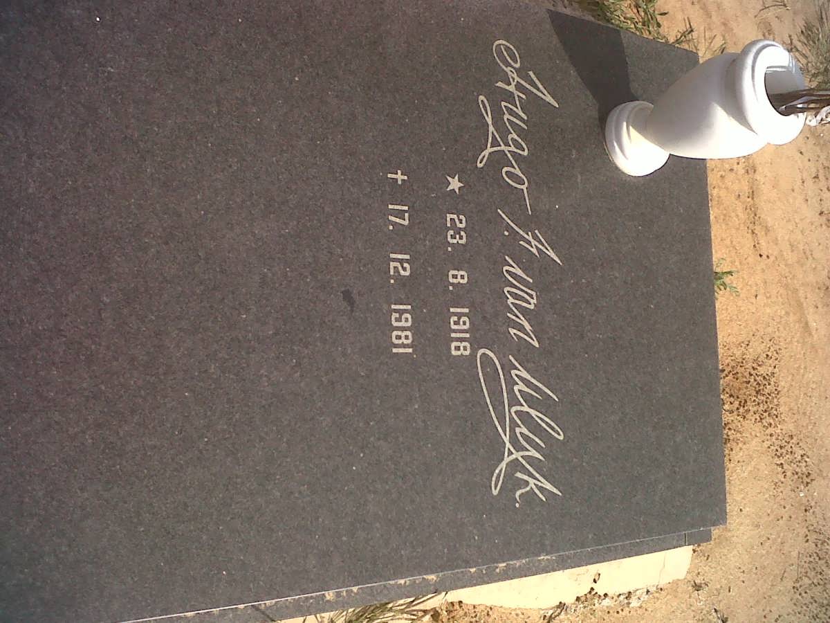 WYK Hugo F., van 1918-1981