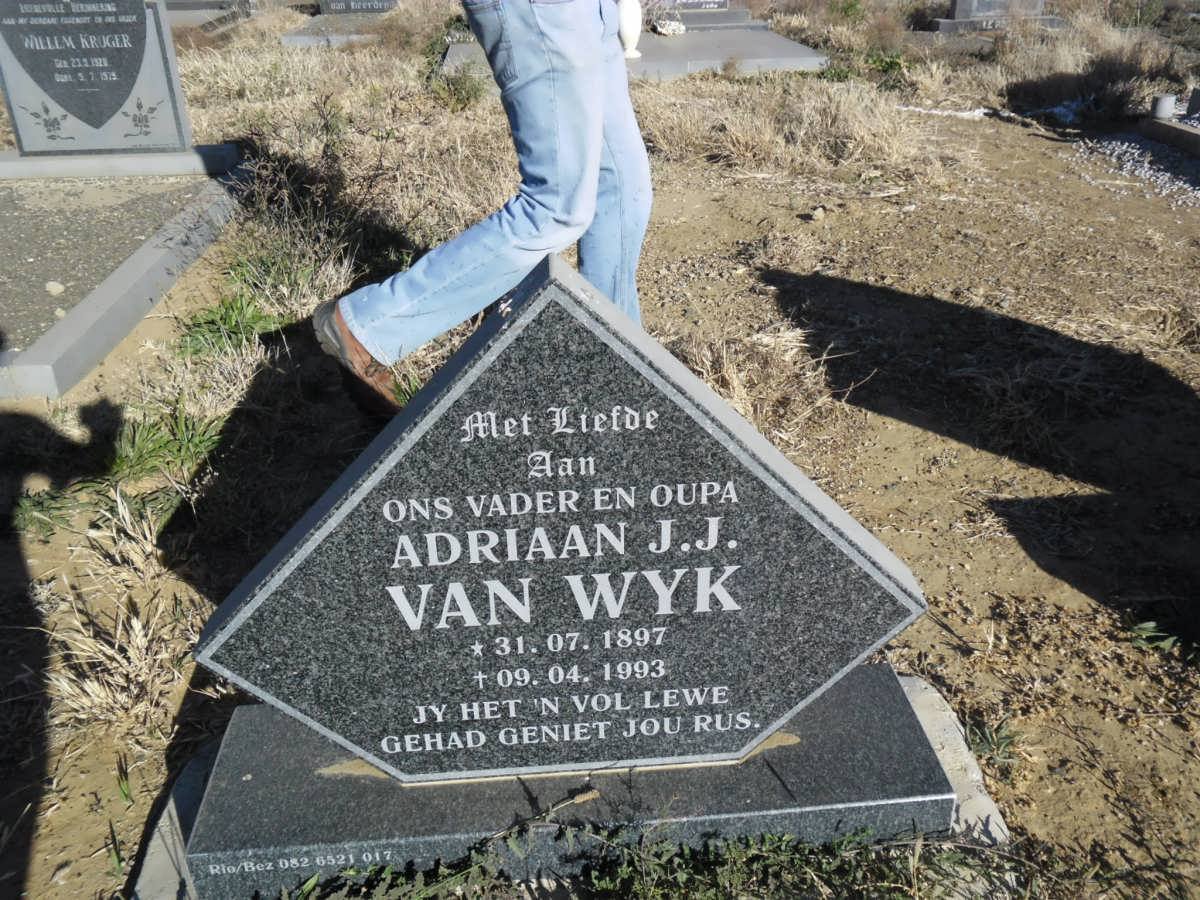 WYK Adriaan J.J., van 1897-1993