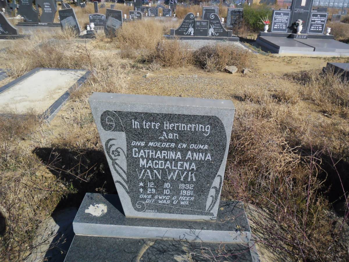 WYK Catharina Anna Magdalena, van 1932-1981