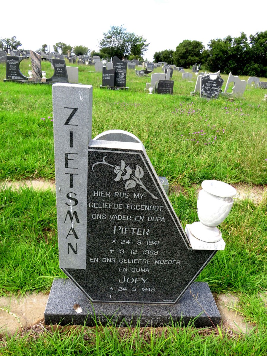 ZIETSMAN Pieter 1941-1989 & Joey 1945-