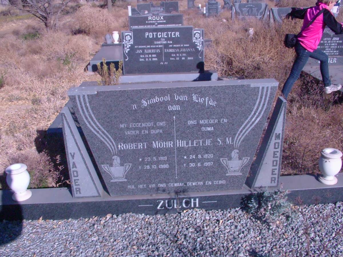 ZULCH Robert Möhr 1919-1980 &amp; Hilletje S.M. 1920-1997