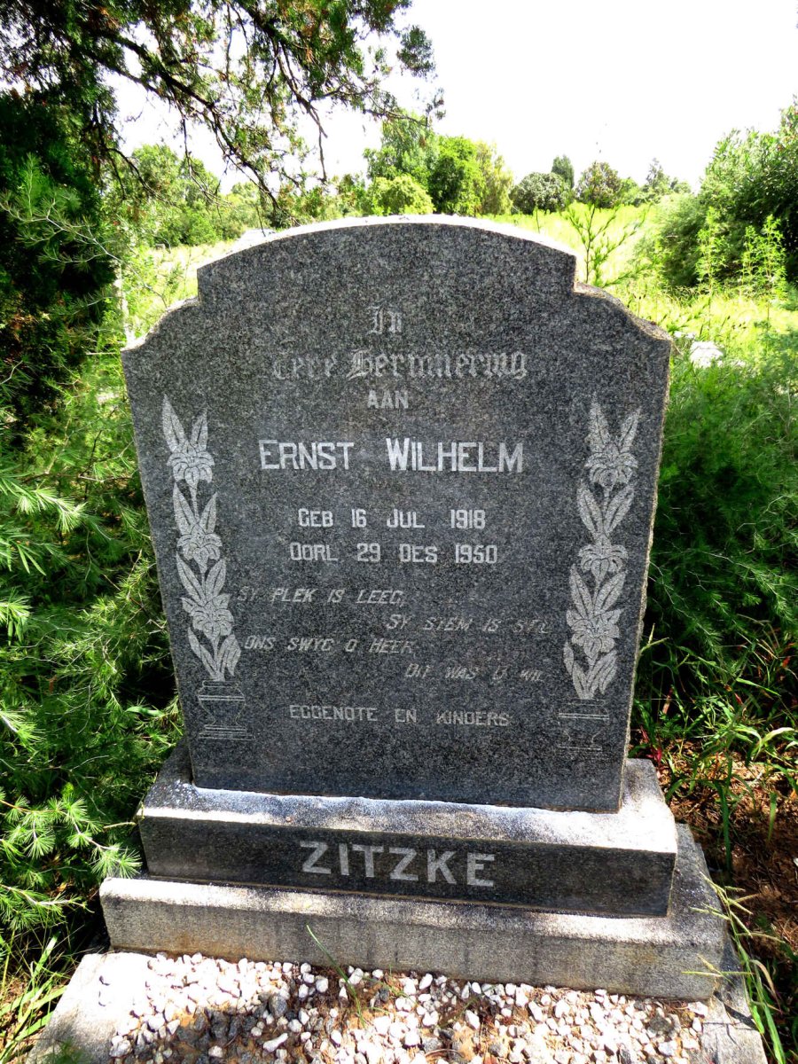 ZITZKE Ernst Willem 1918-1951