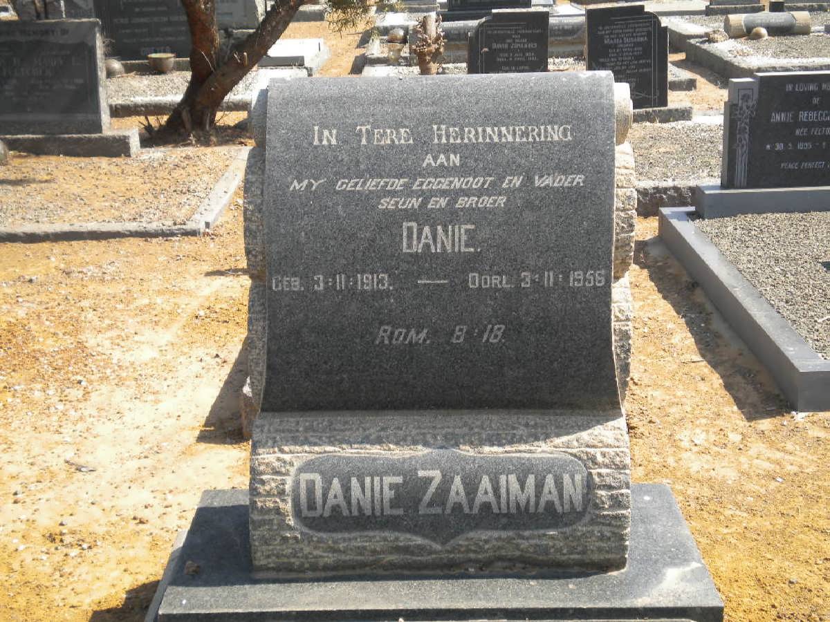 ZAAIMAN Danie 1913-1956