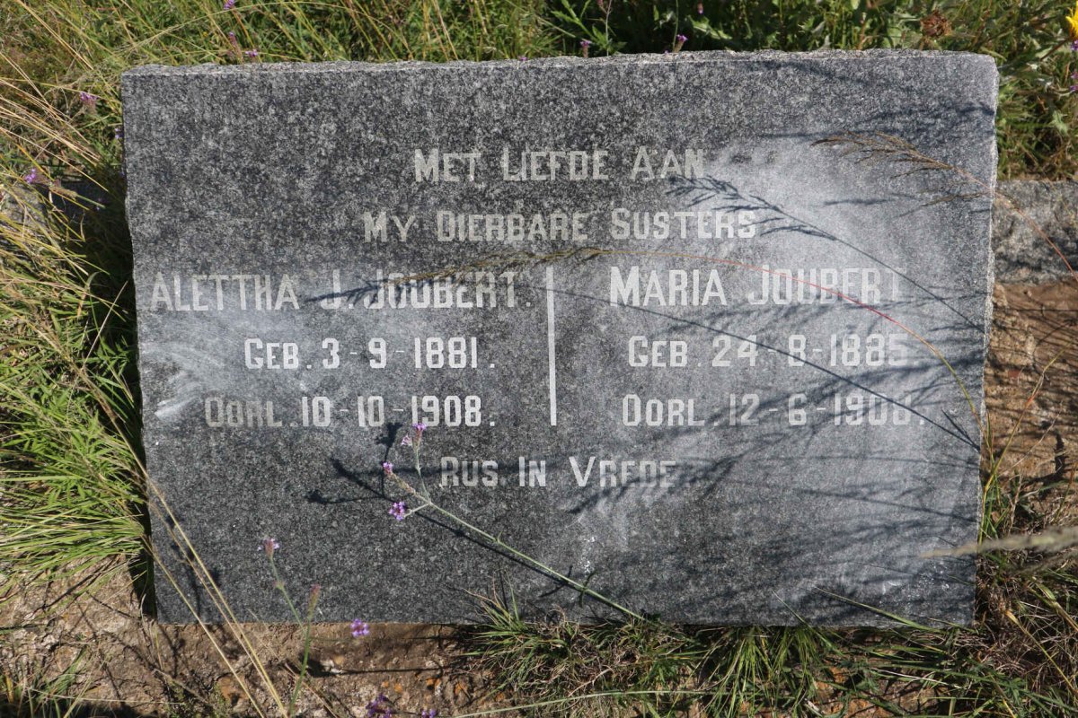 JOUBERT Alettha J. 1881-1908 :: JOUBERT Maria 1885-1908