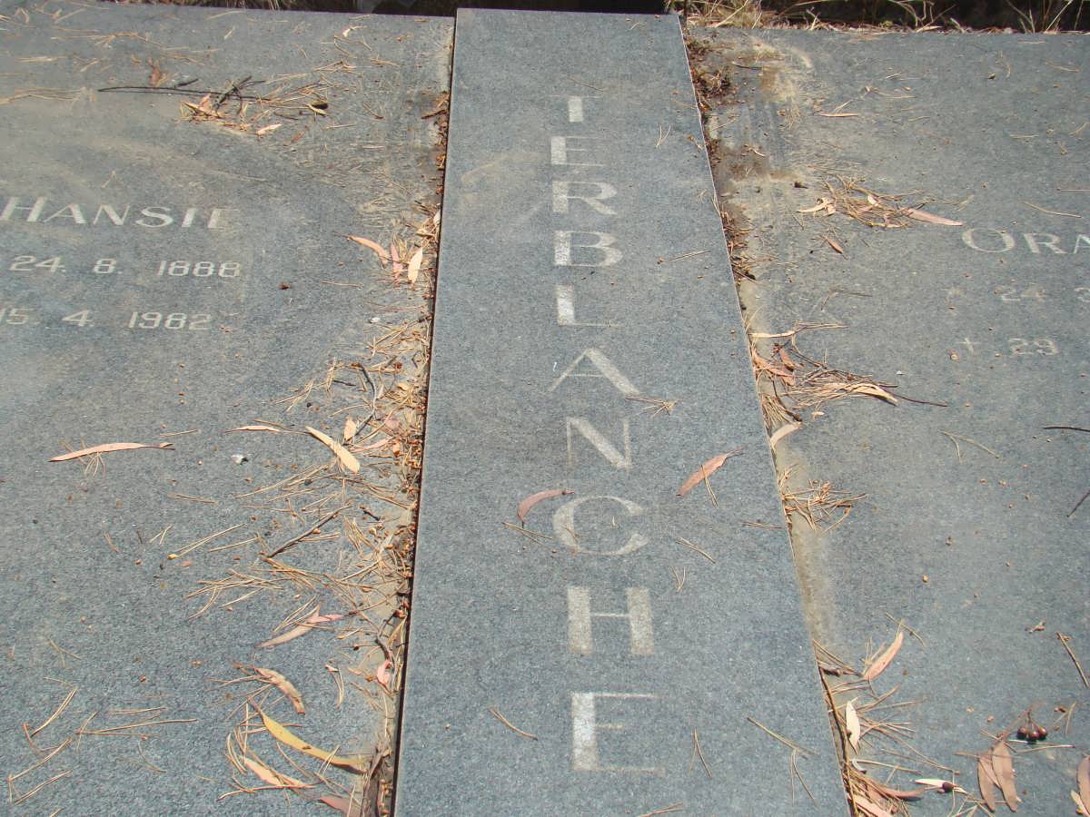 TERBLANCHE Hansie 1888-1962 :: TERBLANCHE Ora 1918-1990
