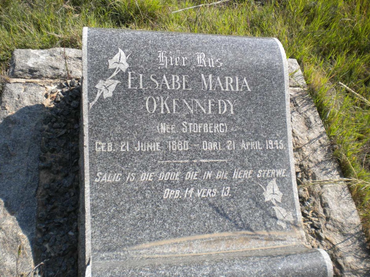 O'KENNEDY Elsabe Maria nee STOFBERG 1880-1945