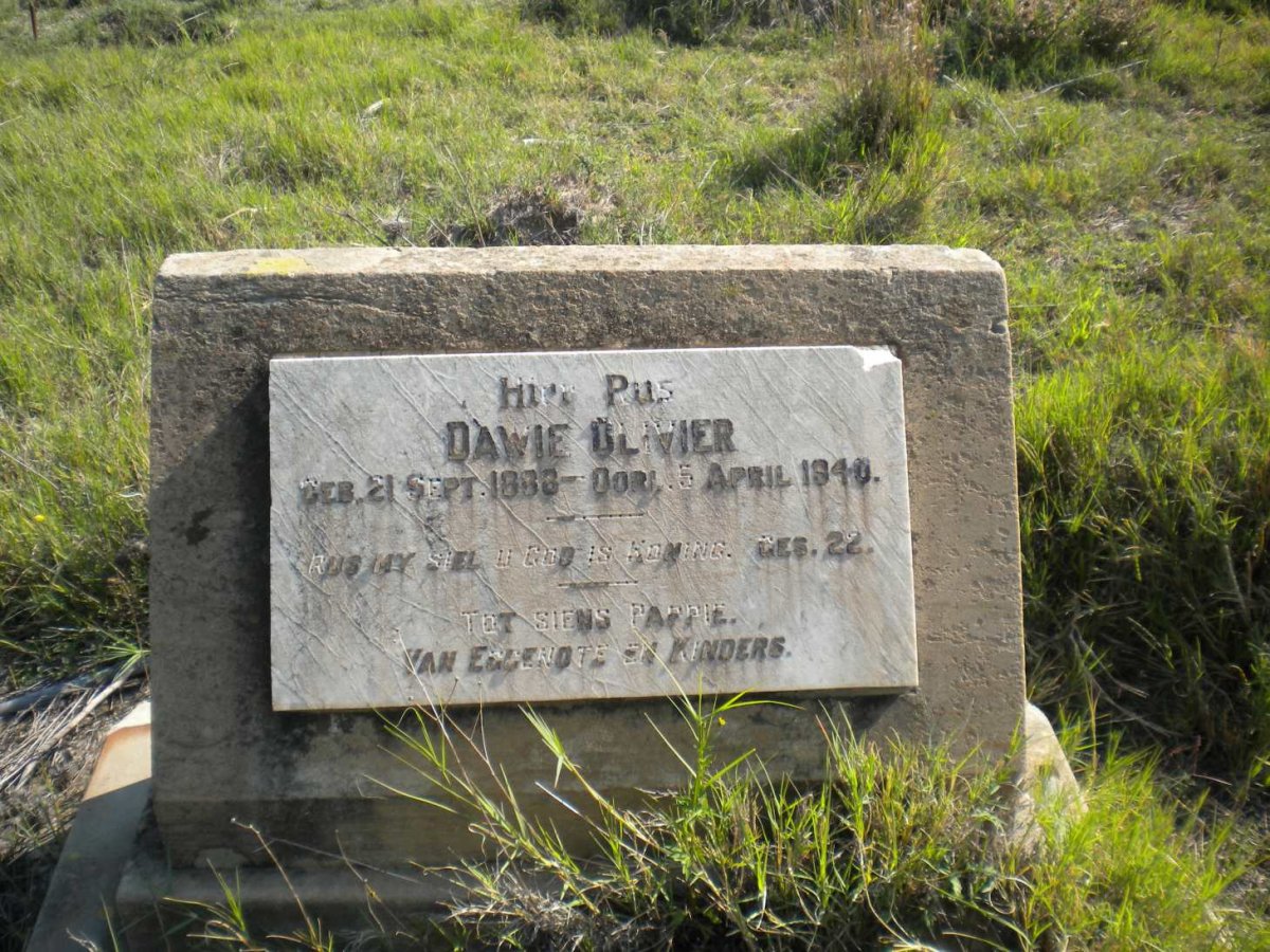 OLIVIER Dawie 1888-1940
