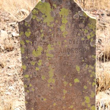 ANDERSON Louisa 1919-1939