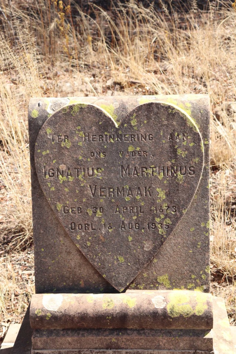 VERMAAK Ignatius Marthinus 1873-1935