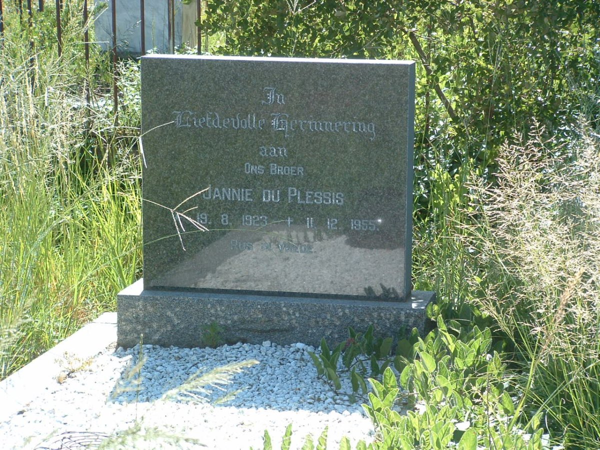 PLESSIS Jannie, du 1923-1955